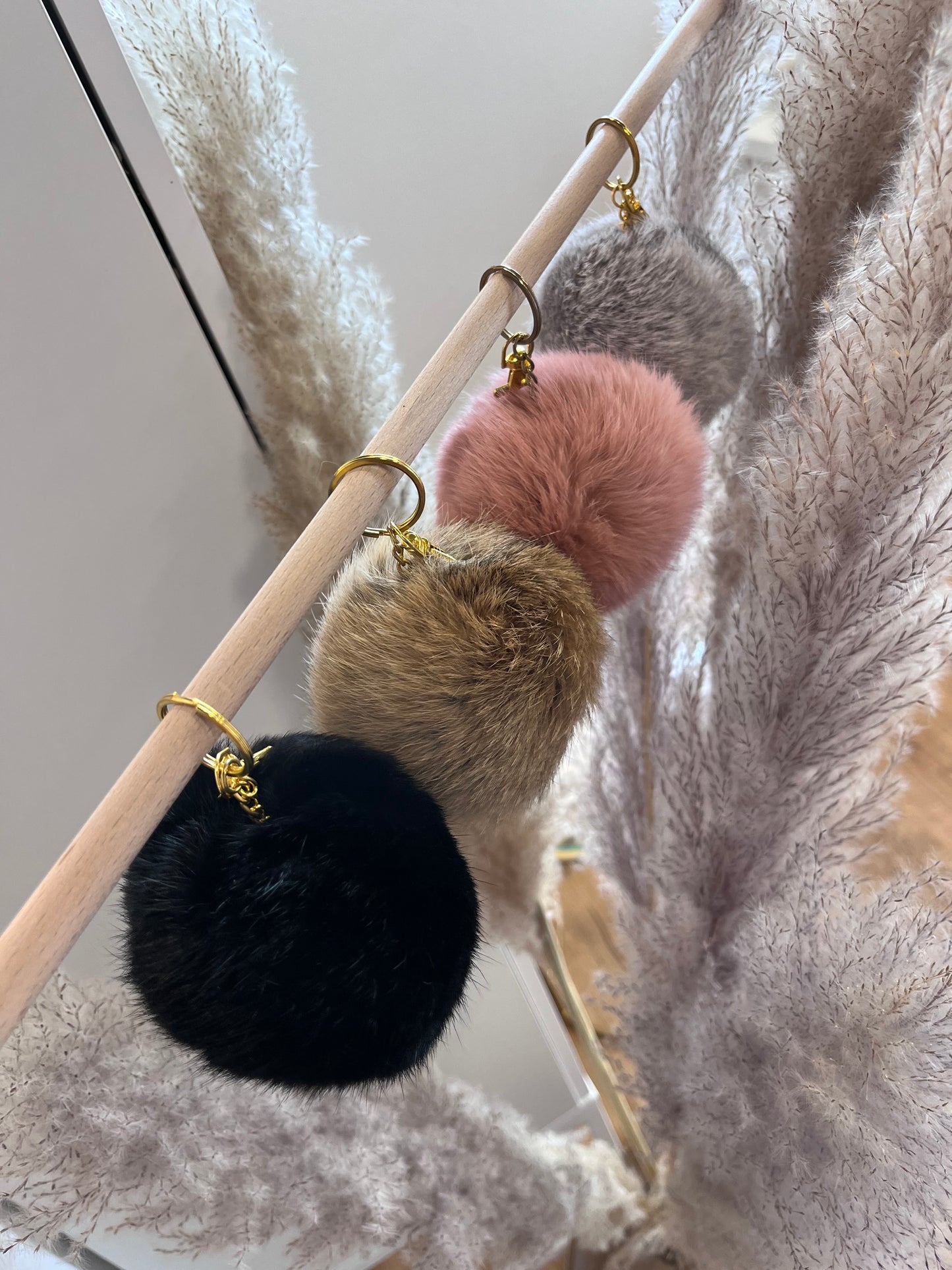 Pompom Schlüsselanhänger