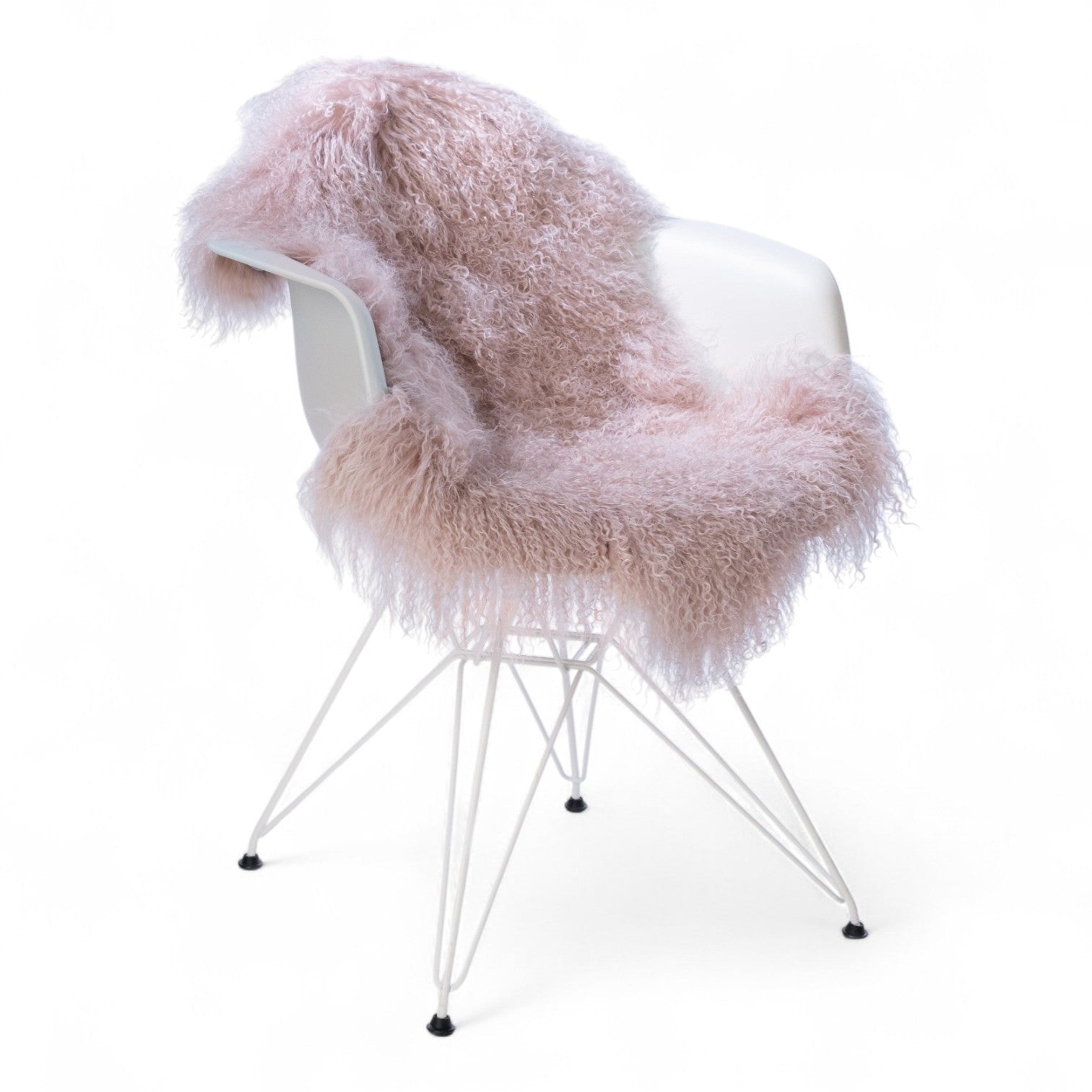 Tibet Lammfell in rosa – LIRA Deko