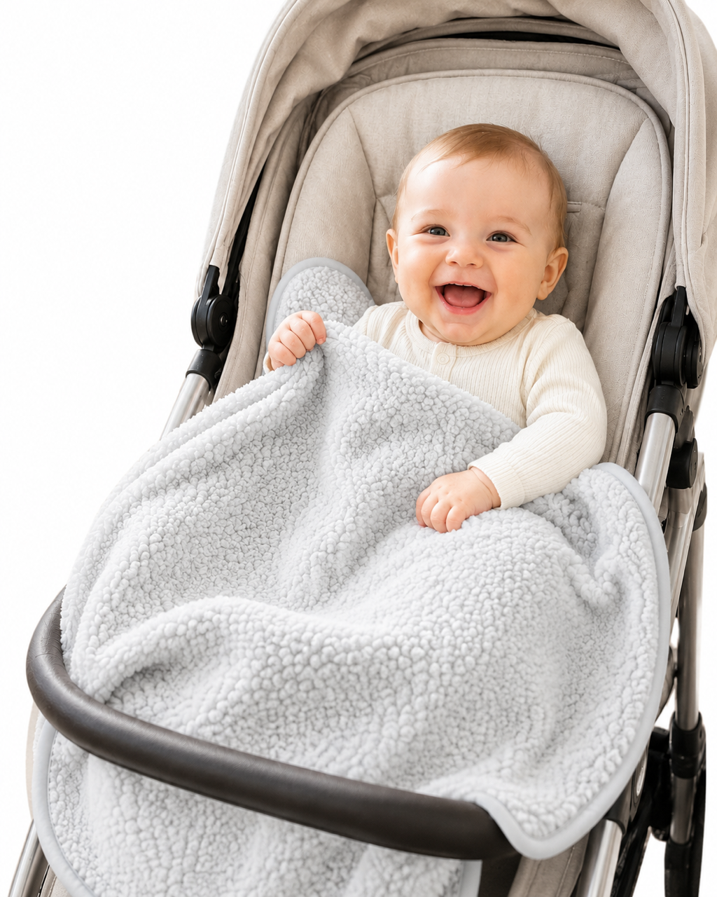 Baby Wolldecke aus 100 % Schafwolle | 75 × 100 cm