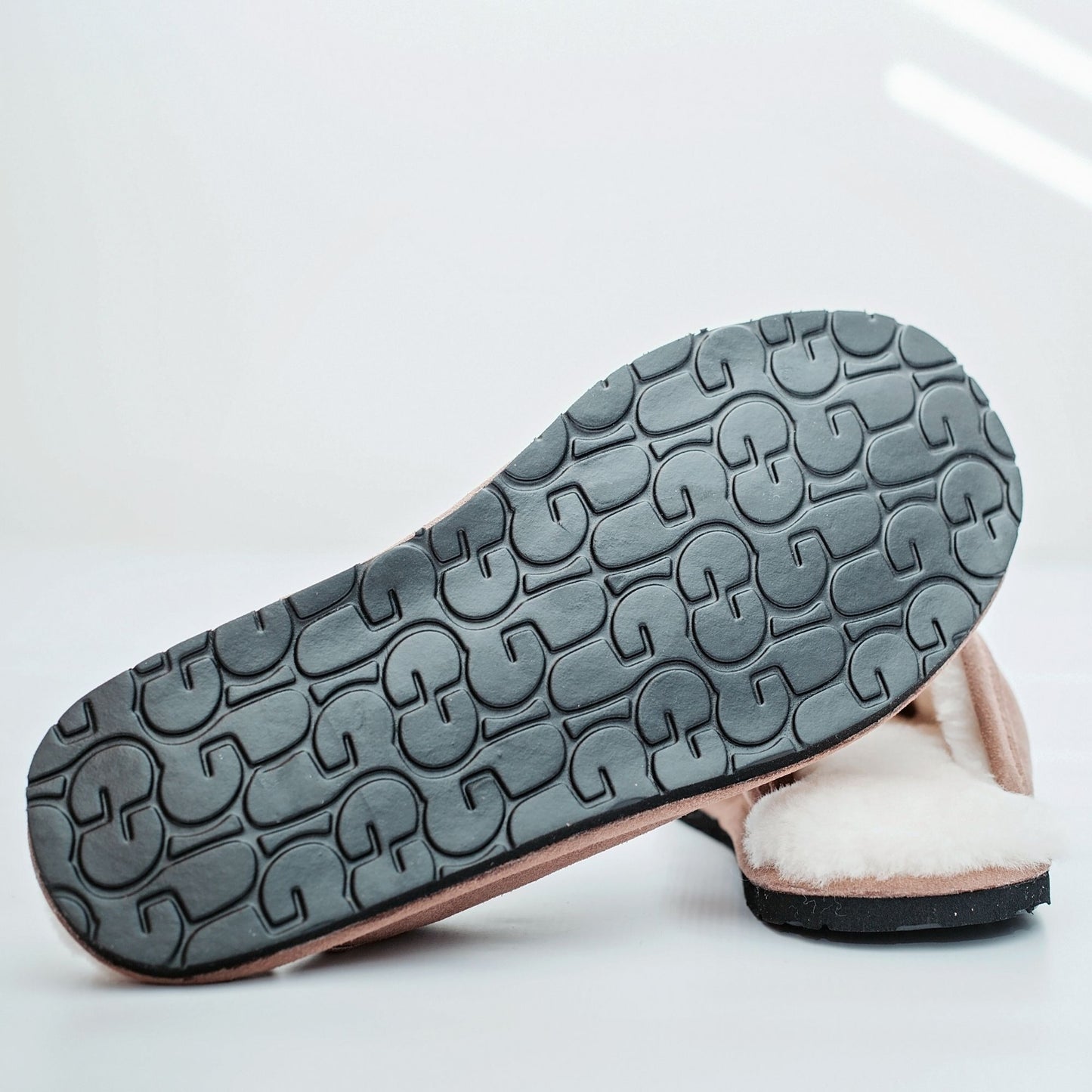 Hausschuhe aus Lammfell in beige mit EVA Sohle für Herren