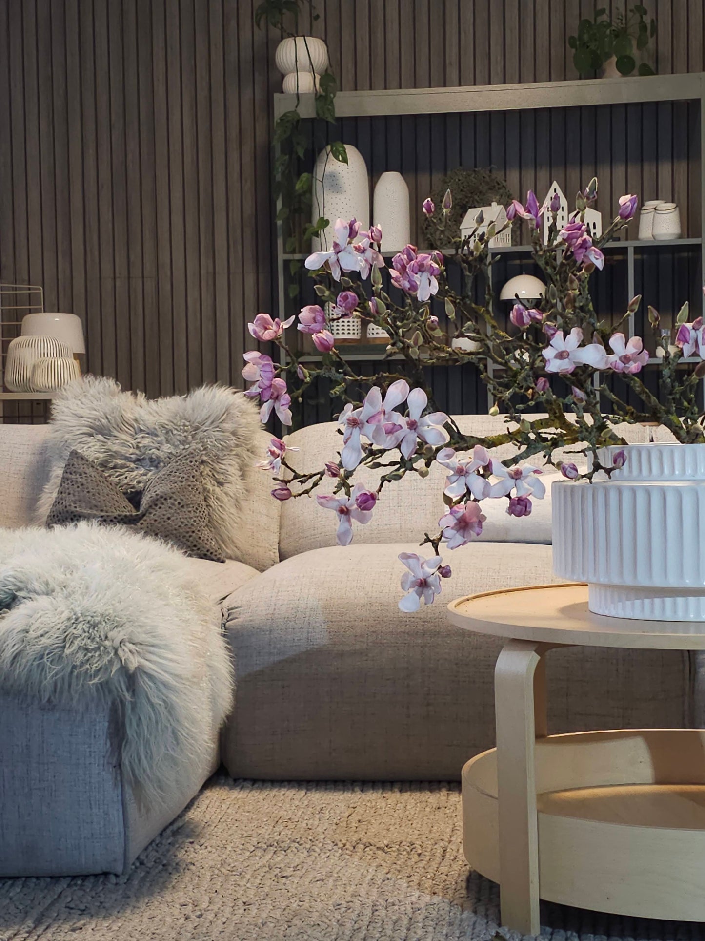 Tibet Lammfell in hellgrau