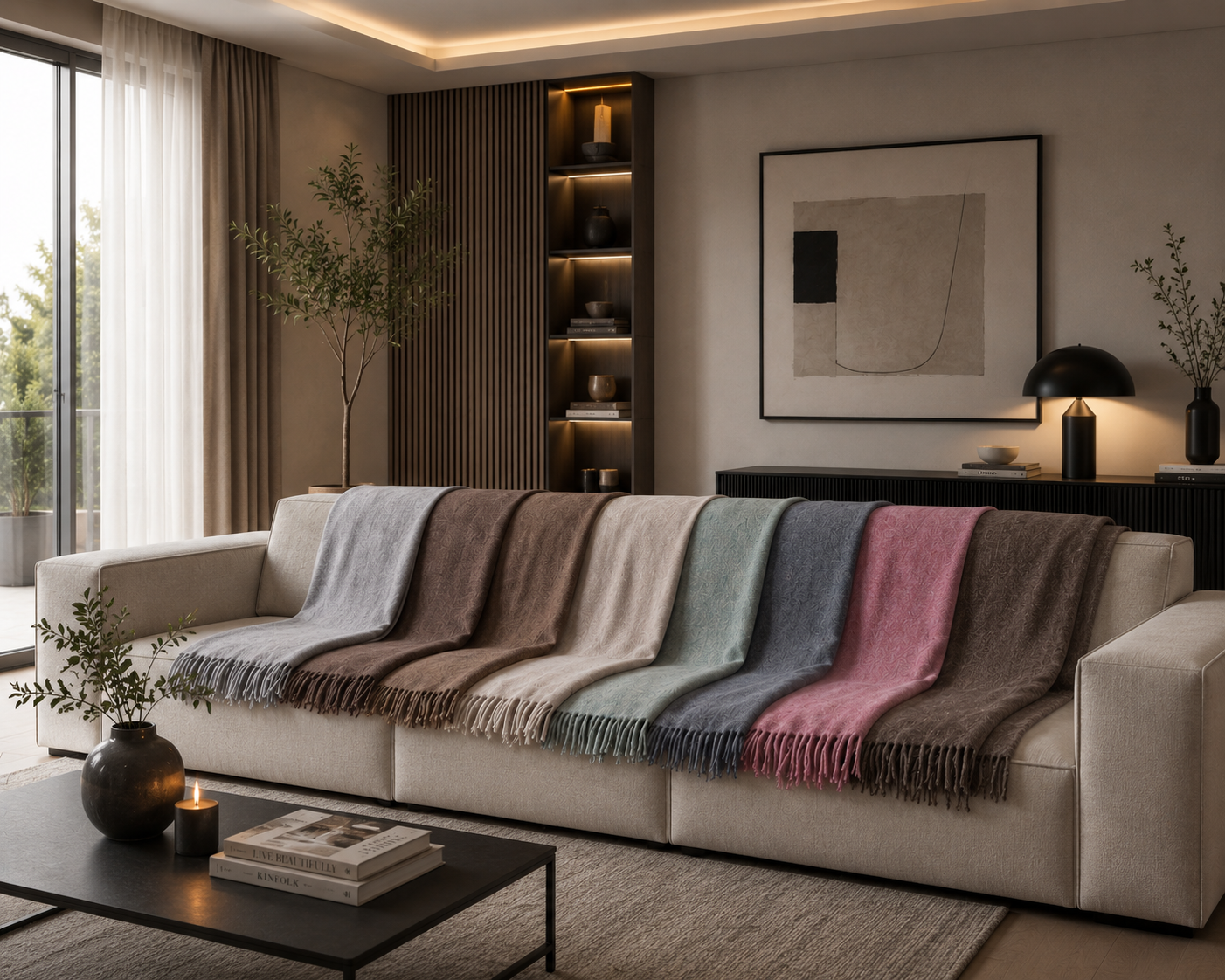 Alpaka Decken In - und Outdoor 200x150 cm