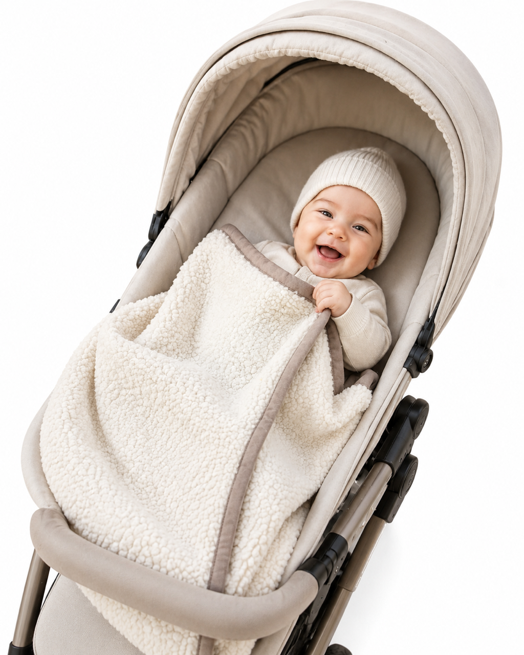 Baby Wolldecke aus 100 % Schafwolle | 75 × 100 cm